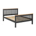 Monaco 5FT Bed High Foot End - Grey/Oak Effect